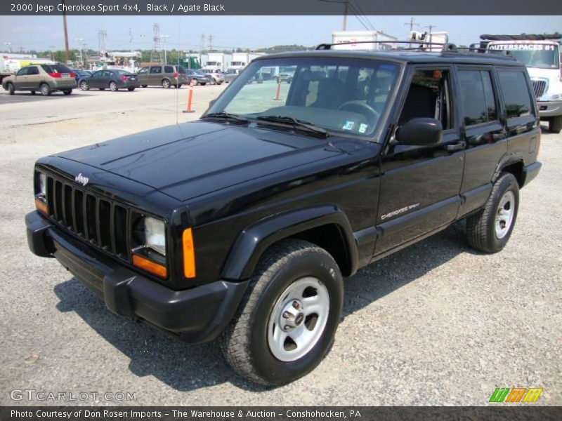 Black / Agate Black 2000 Jeep Cherokee Sport 4x4