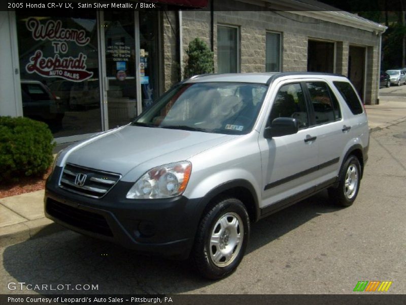 Satin Silver Metallic / Black 2005 Honda CR-V LX