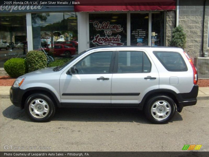 Satin Silver Metallic / Black 2005 Honda CR-V LX