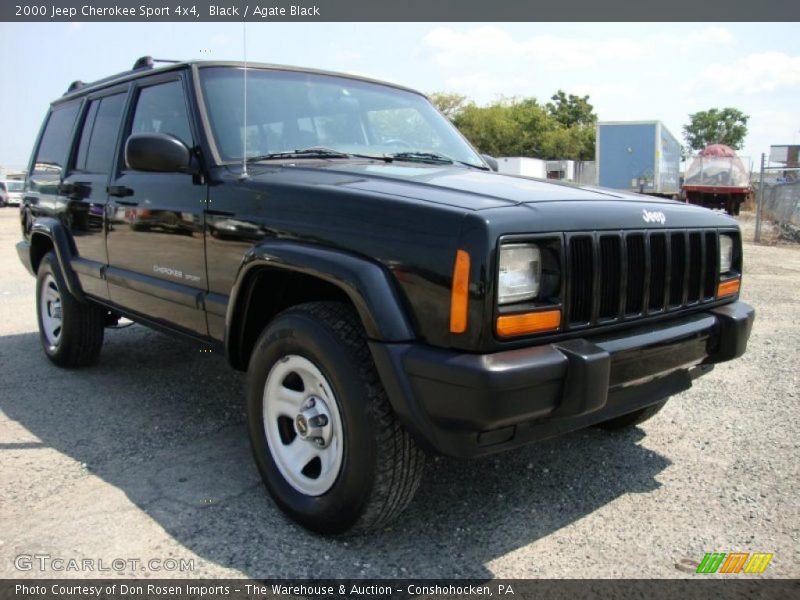 Black / Agate Black 2000 Jeep Cherokee Sport 4x4