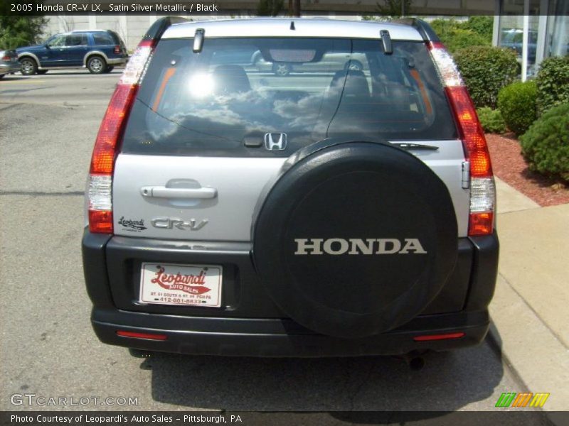 Satin Silver Metallic / Black 2005 Honda CR-V LX