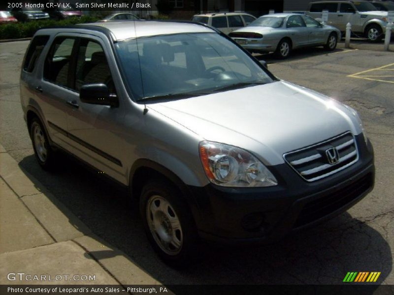Satin Silver Metallic / Black 2005 Honda CR-V LX