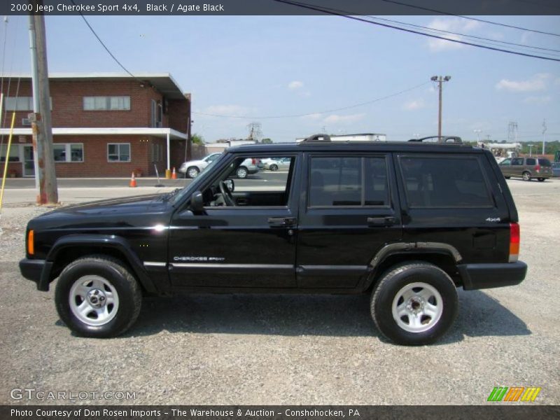 Black / Agate Black 2000 Jeep Cherokee Sport 4x4