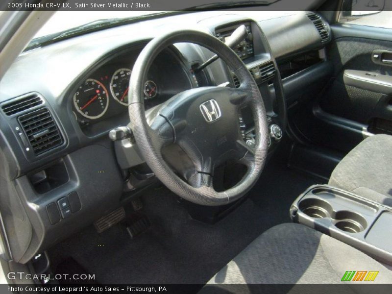 Satin Silver Metallic / Black 2005 Honda CR-V LX