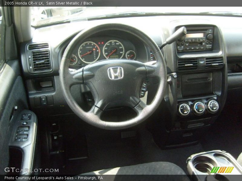 Satin Silver Metallic / Black 2005 Honda CR-V LX
