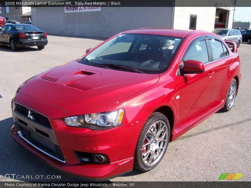 Rally Red Metallic / Black 2008 Mitsubishi Lancer Evolution MR