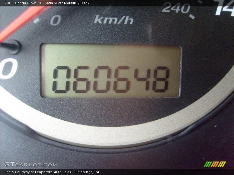 Satin Silver Metallic / Black 2005 Honda CR-V LX