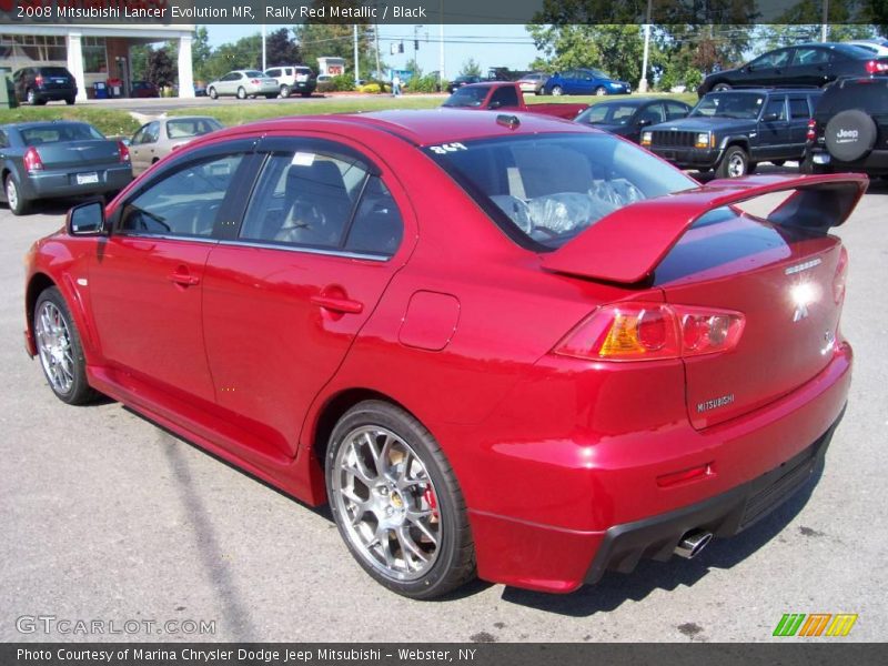 Rally Red Metallic / Black 2008 Mitsubishi Lancer Evolution MR