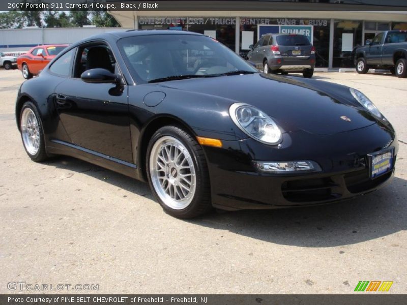 Black / Black 2007 Porsche 911 Carrera 4 Coupe