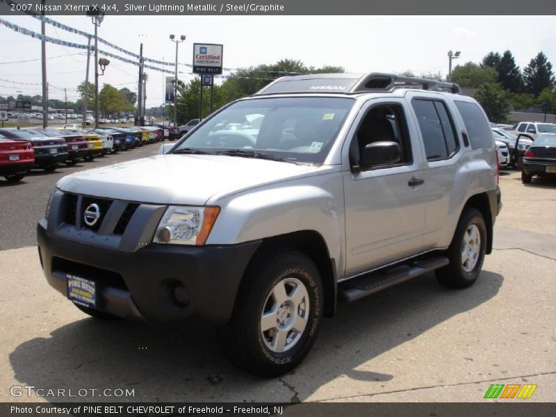 Silver Lightning Metallic / Steel/Graphite 2007 Nissan Xterra X 4x4