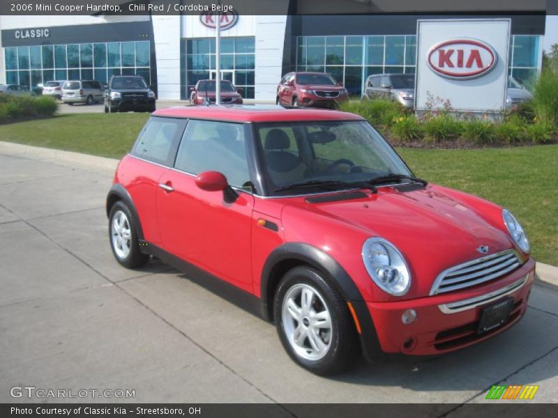 Chili Red / Cordoba Beige 2006 Mini Cooper Hardtop