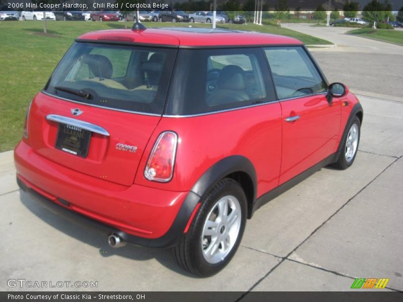 Chili Red / Cordoba Beige 2006 Mini Cooper Hardtop