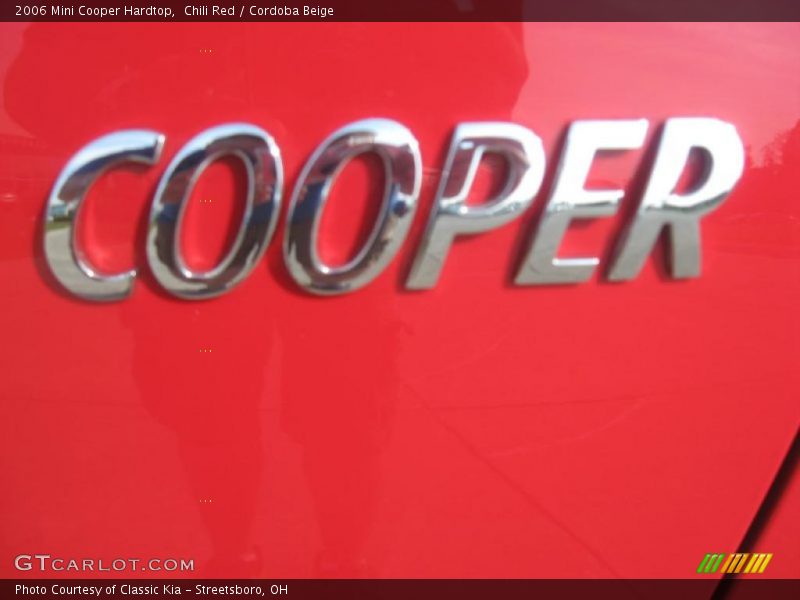 Chili Red / Cordoba Beige 2006 Mini Cooper Hardtop