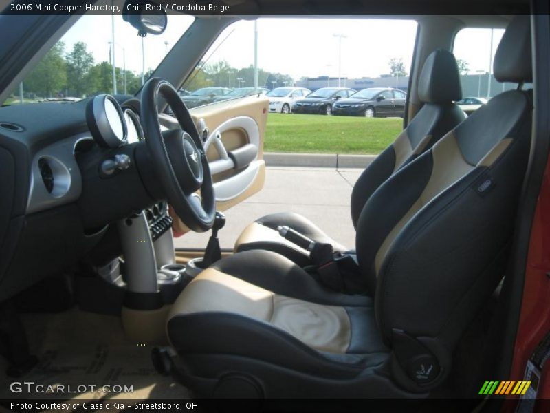 Chili Red / Cordoba Beige 2006 Mini Cooper Hardtop