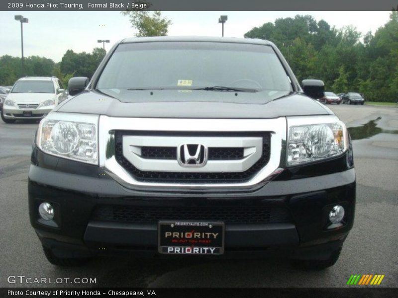 Formal Black / Beige 2009 Honda Pilot Touring