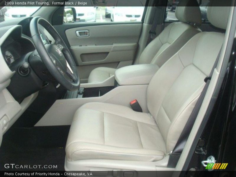 Formal Black / Beige 2009 Honda Pilot Touring