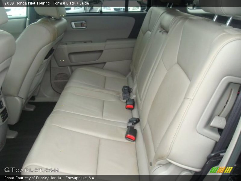 Formal Black / Beige 2009 Honda Pilot Touring