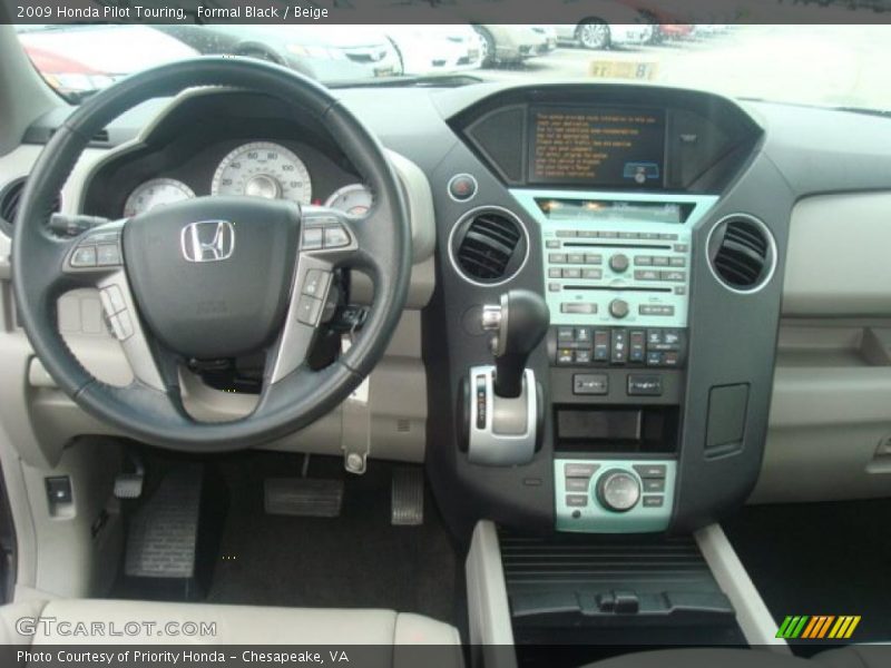 Formal Black / Beige 2009 Honda Pilot Touring