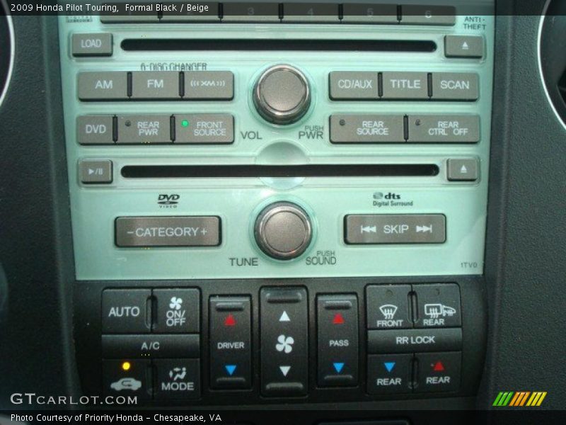 Formal Black / Beige 2009 Honda Pilot Touring