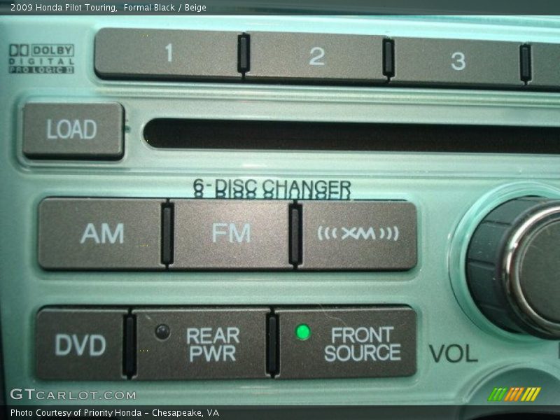 Formal Black / Beige 2009 Honda Pilot Touring