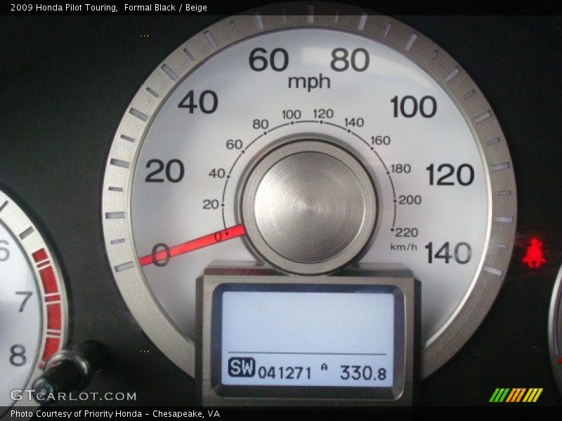 Formal Black / Beige 2009 Honda Pilot Touring