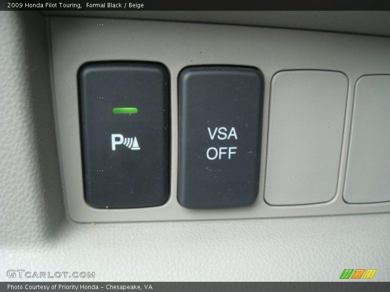 Formal Black / Beige 2009 Honda Pilot Touring