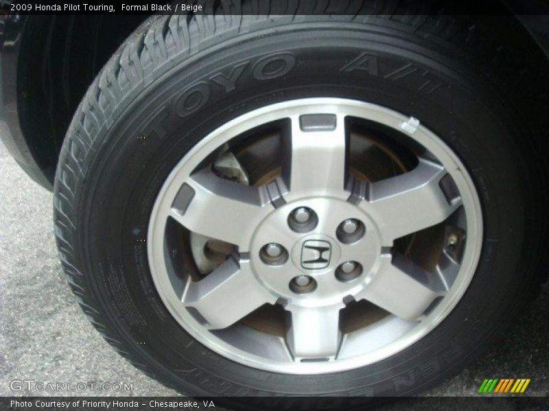 Formal Black / Beige 2009 Honda Pilot Touring