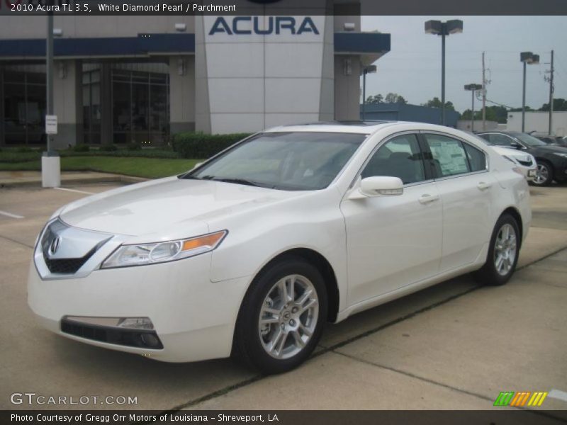 White Diamond Pearl / Parchment 2010 Acura TL 3.5