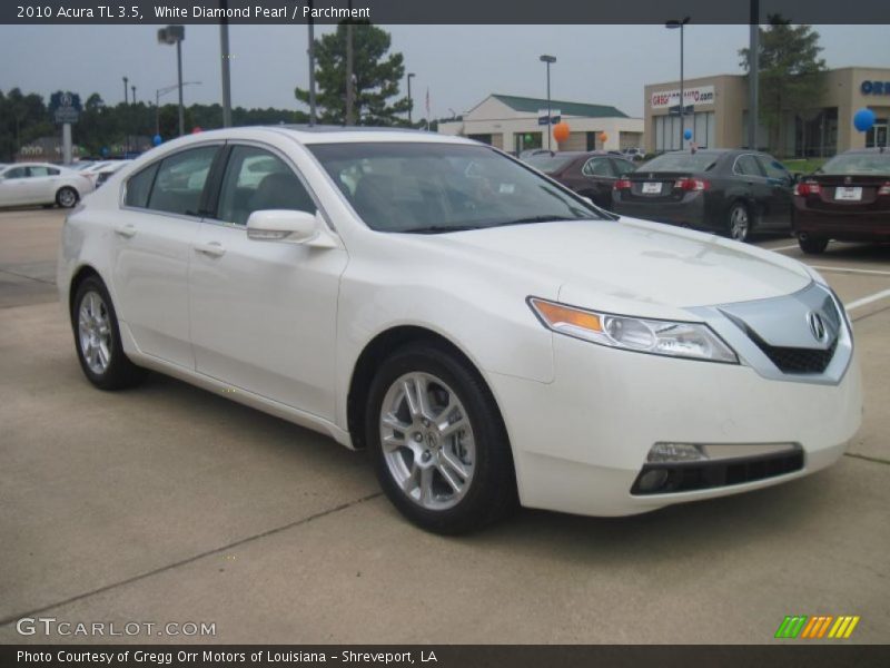 White Diamond Pearl / Parchment 2010 Acura TL 3.5