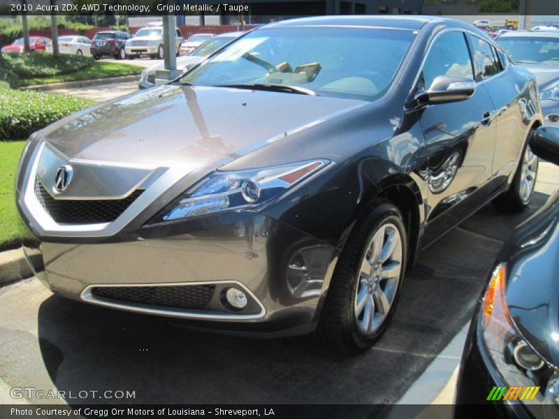 Grigio Metallic / Taupe 2010 Acura ZDX AWD Technology