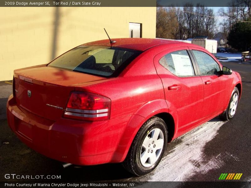 Tor Red / Dark Slate Gray 2009 Dodge Avenger SE