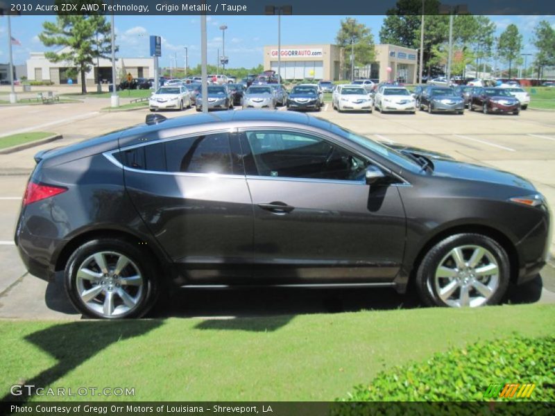 Grigio Metallic / Taupe 2010 Acura ZDX AWD Technology