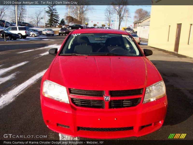 Tor Red / Dark Slate Gray 2009 Dodge Avenger SE