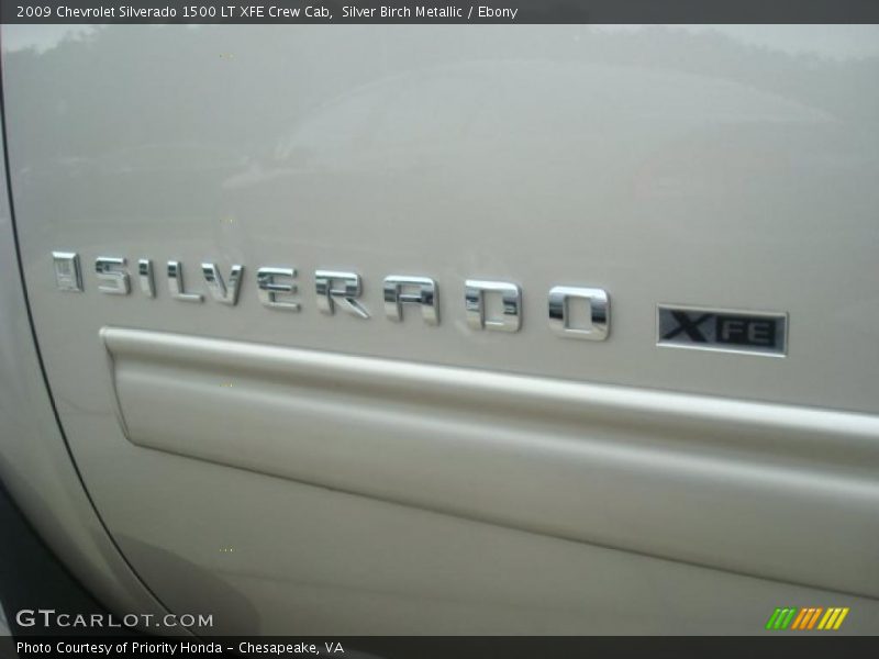 Silver Birch Metallic / Ebony 2009 Chevrolet Silverado 1500 LT XFE Crew Cab