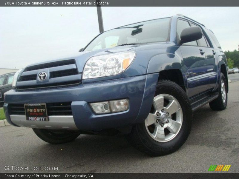 Pacific Blue Metallic / Stone 2004 Toyota 4Runner SR5 4x4