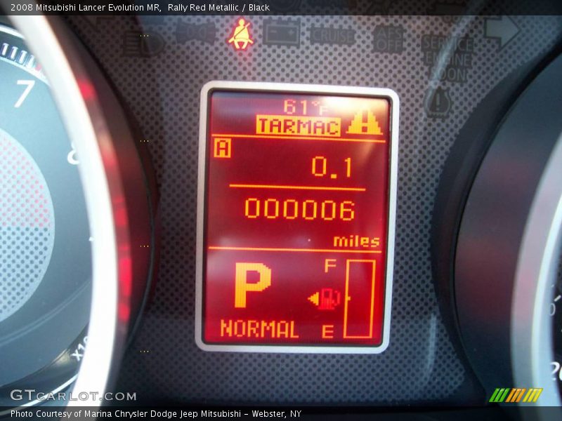 Rally Red Metallic / Black 2008 Mitsubishi Lancer Evolution MR