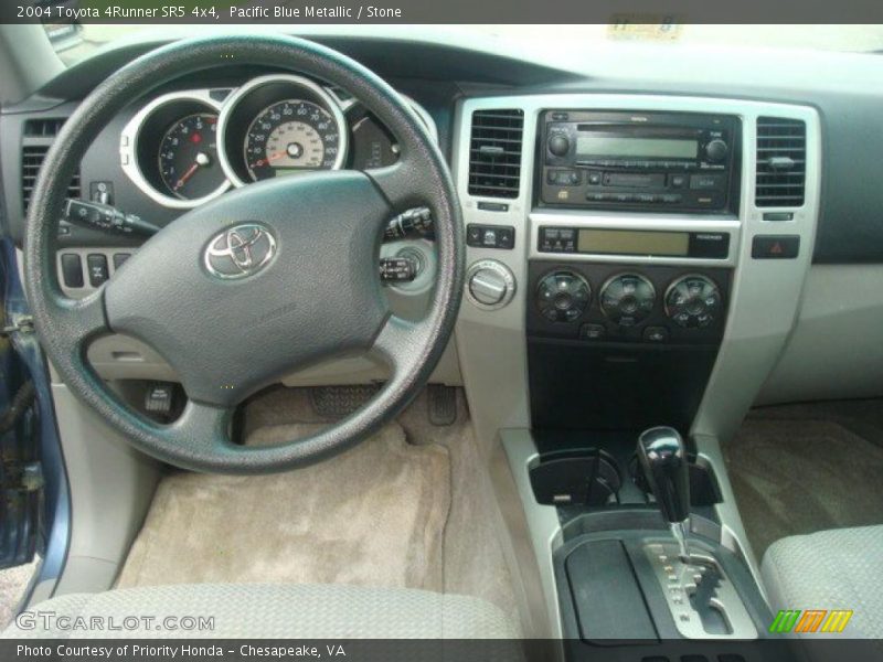 Pacific Blue Metallic / Stone 2004 Toyota 4Runner SR5 4x4