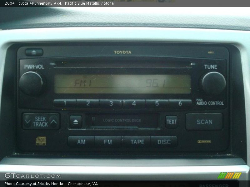 Pacific Blue Metallic / Stone 2004 Toyota 4Runner SR5 4x4