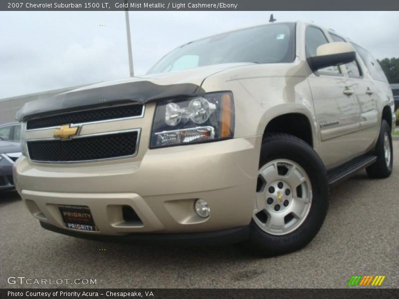 Gold Mist Metallic / Light Cashmere/Ebony 2007 Chevrolet Suburban 1500 LT