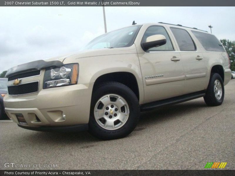 Gold Mist Metallic / Light Cashmere/Ebony 2007 Chevrolet Suburban 1500 LT