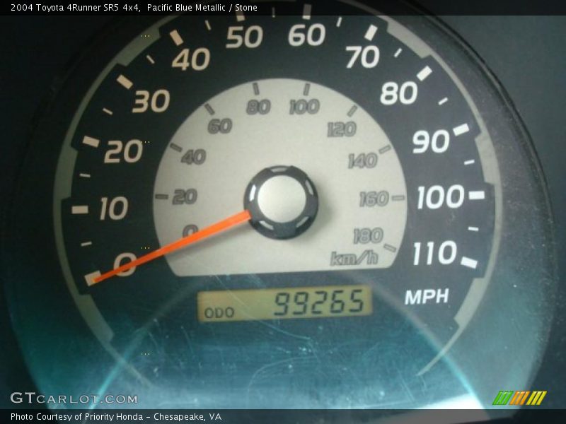 Pacific Blue Metallic / Stone 2004 Toyota 4Runner SR5 4x4