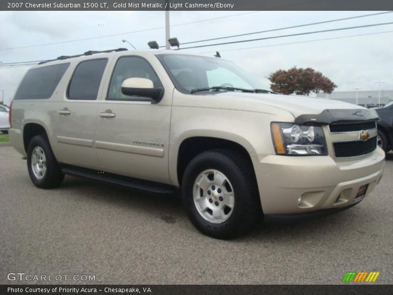 Gold Mist Metallic / Light Cashmere/Ebony 2007 Chevrolet Suburban 1500 LT