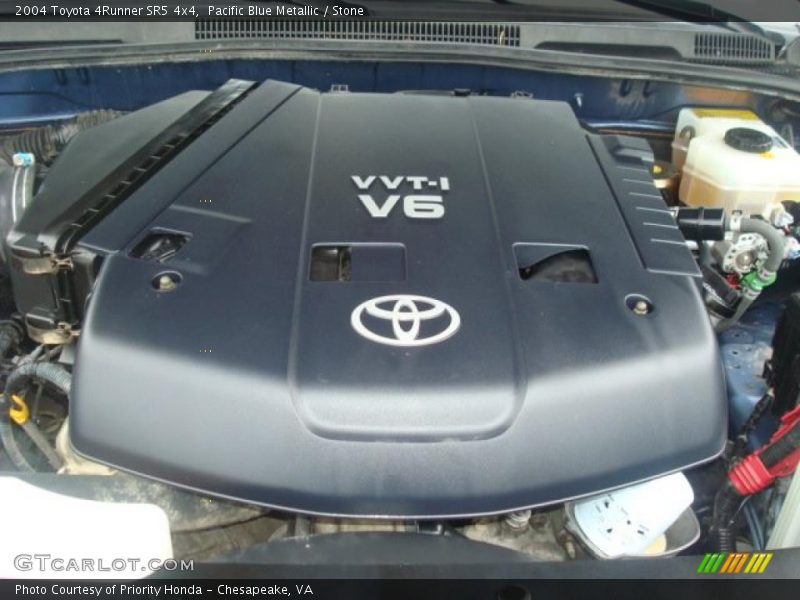 Pacific Blue Metallic / Stone 2004 Toyota 4Runner SR5 4x4