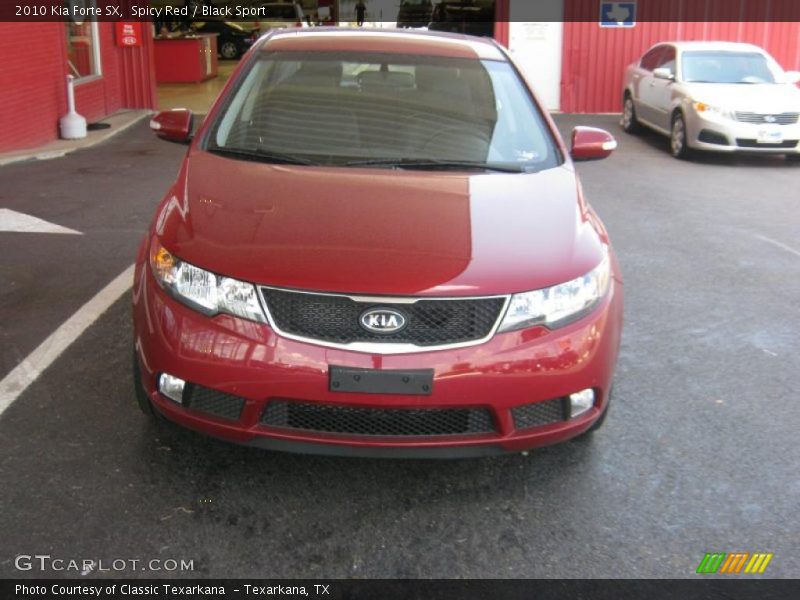 Spicy Red / Black Sport 2010 Kia Forte SX