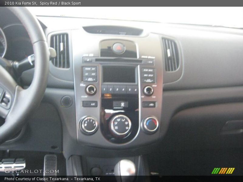 Spicy Red / Black Sport 2010 Kia Forte SX