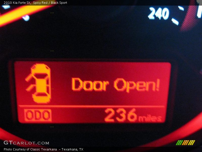 Spicy Red / Black Sport 2010 Kia Forte SX