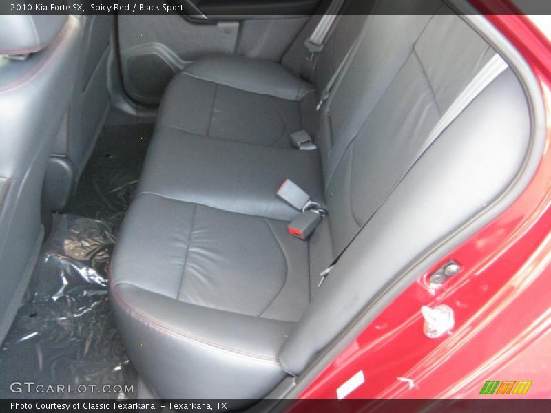 Spicy Red / Black Sport 2010 Kia Forte SX