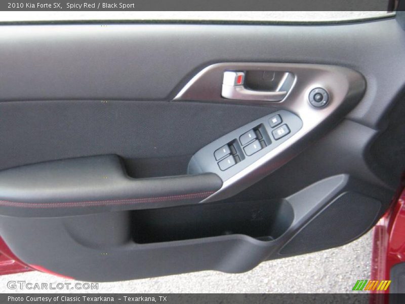 Spicy Red / Black Sport 2010 Kia Forte SX