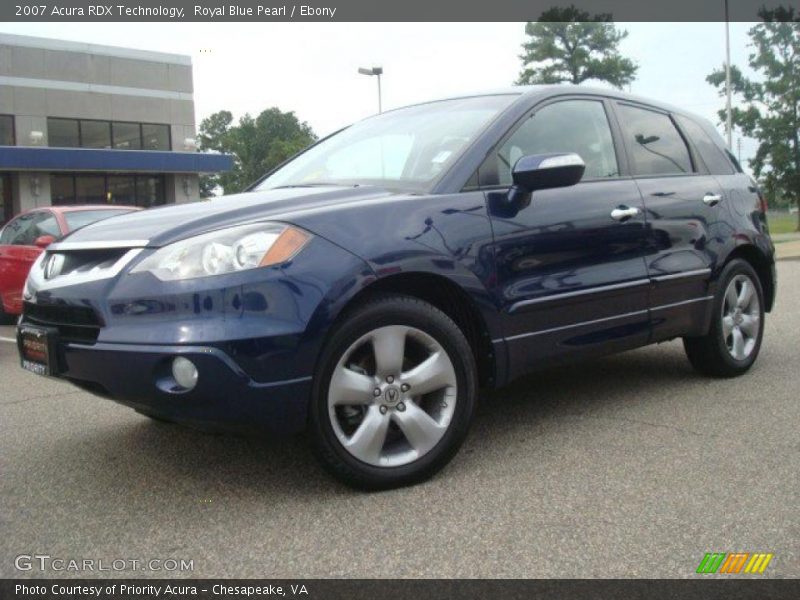Royal Blue Pearl / Ebony 2007 Acura RDX Technology