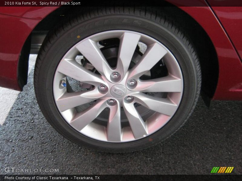 Spicy Red / Black Sport 2010 Kia Forte SX